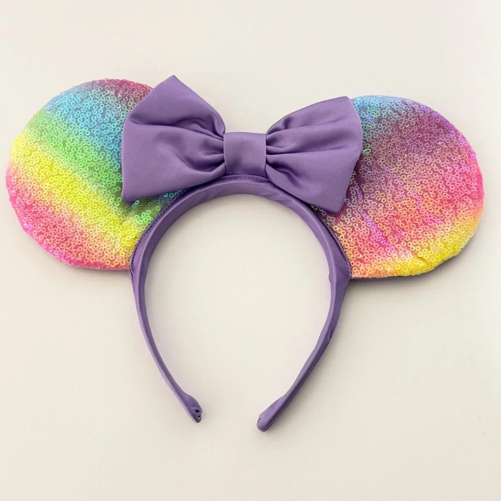Disney Minnie Mouse Sequin Ears Headband Set 4 Pairs Kids Child‎